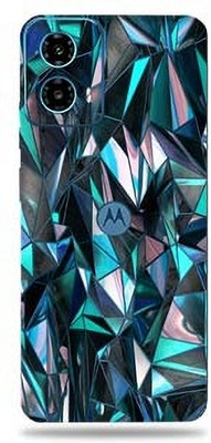 WeCre8 Skin's WeCre8 Skin's Moto_G34_5G Mobile Skin(polygon blue)