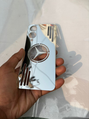 TWUAOP VIVO Y28 5G MIRROR BACK PANNEL ACRYLIC SHEET Mobile Skin(Silver)