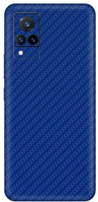 Vcare GadGets Fiber Carbon Blue vivo V21 5G Mobile Skin(Fiber Carbon Blue)