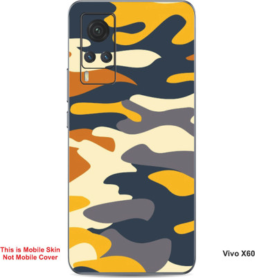 VYBE The Smart Choice Vivo X60 Camouflage Embossed Mobile Skin(Egg White 10)