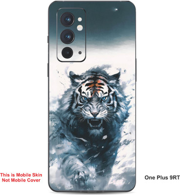 VYBE The Smart Choice One Plus 9RT Tiger Embossed Mobile Skin(Titan White 28)