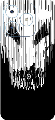 SkinoMania Realme Narzo N63 5G Mobile Skin(Avengers B&W Multicolor Mobile Skin)