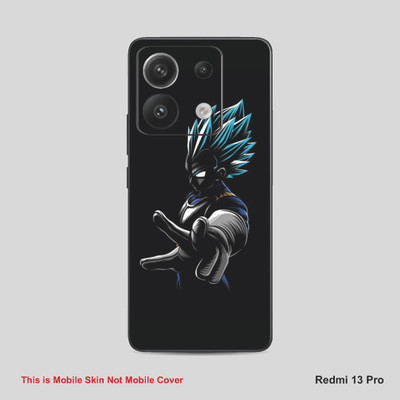 VYBE The Smart Choice Redmi 13 Pro Goku Mobile Skin Mobile Skin(Alabaster Black B27)