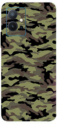 LAMHA Vivo T1 5G, Vivo T1 5g Mobile Skin(Ultra Super Green Camouflage With High Matte Finish.)