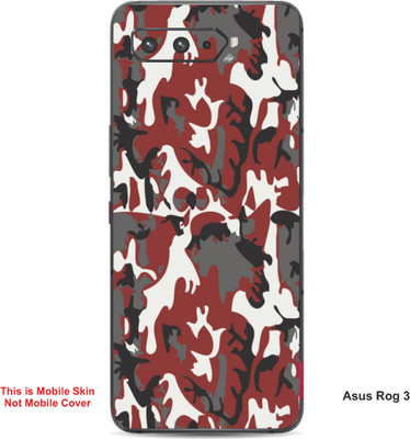 VYBE The Smart Choice Asus Rog 3 Camouflage Embossed Mobile Skin(Sanguine Brown 1)