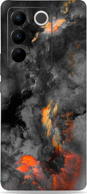 WeCre8 Skin's Vivo V27 Pro 5G Mobile Skin(Black-clouds Multicolor Mobile Skin)