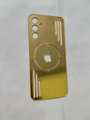 TWUAOP SAMSUNG GALAXY F55 5G ACRYLIC MIRROR BACK PANNEL MERO APPLE Mobile Skin(Gold)