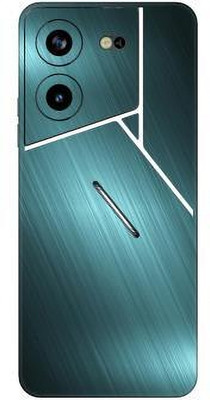 Vcare GadGets Pova 5 Pro (5G) Mobile Skin(White & Light Blue)