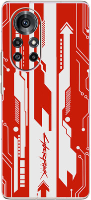 FCS Huawei nova 8 5G Printed Back skin Mobile Skin(Cyber Punk Red)