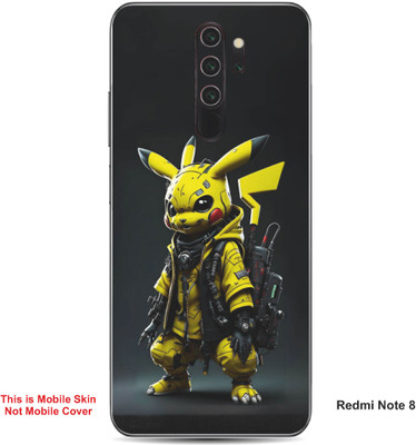 VYBE The Smart Choice Redmi Note 8 Pikachu Embossed Mobile Skin(Bird Yellow A1)