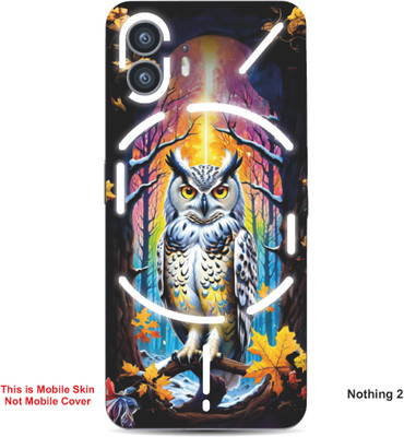 VYBE The Smart Choice Nothing 2 Owl Embossed Mobile Skin(Golden Brown 6)