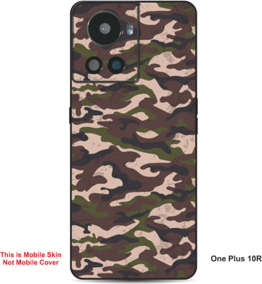 VYBE The Smart Choice One Plus 10R Camouflage Embossed Mobile Skin(Sanguine Brown A9)