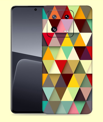 WeCre8 Skin's Xiaomi 13 Pro 5G Mobile Skin(Colorful-Triangle Multicolor Mobile Skin)