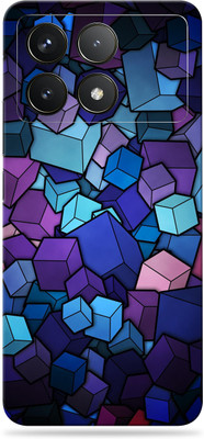 WeCre8 Skin's poco f6 pro Premium Vinyl Mobile Skin (Multicolor) Mobile Skin(Cubes-Vector)