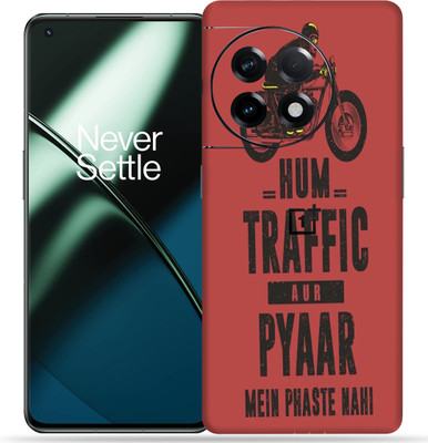 Skinex Oneplus 11R 5G, Traffic Mobile Skin(Multicolor Mobile Skin With camera protector (Back + Camera + Side))