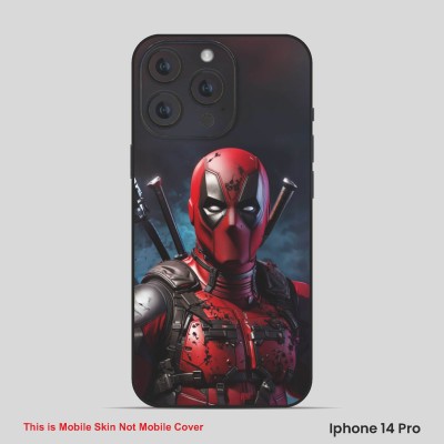 VYBE The Smart Choice iPhone 14 Pro Super Hero Mobile Skin(Dirty red, Black 7)