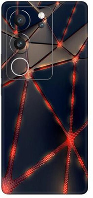 Vcare GadGets Red Black Vivo V29 5G Mobile Skin(Multicolor)