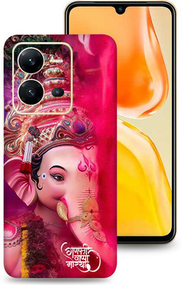 SkinoMania Vivo V25-5G Mobile Skin(Multicolor Ganpati)