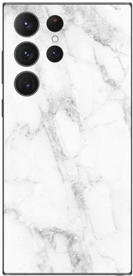 Orgic India Samsung S23 Ultra Mobile Skin(White Marble)