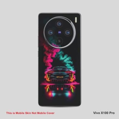 VYBE The Smart Choice Vivo X100 Pro Car Mobile Skin Mobile Skin(Tealish Blue, Charcoal A14)