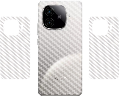 SHIVATRIX IQOO NEO 10R 5G::, 3D CARBON FIBER ULTRA THIN BACK LAMINATION, (PACK OF 2) Mobile Skin(Transparent)