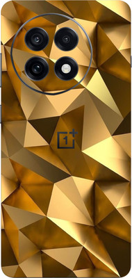 SkinoMania OnePlus 13R Premium Vinyl Mobile Skin (Multicolor) Mobile Skin(Golden-poly)