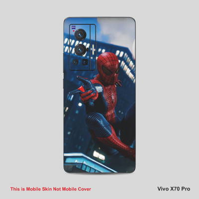 VYBE The Smart Choice Vivo X70 Pro Spiderman Mobile Skin Mobile Skin(French Grey A8)