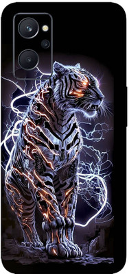 DHARKOTI Realme 9i 4G For 3D Trending Tiger Theme Mobile Skin(Black)