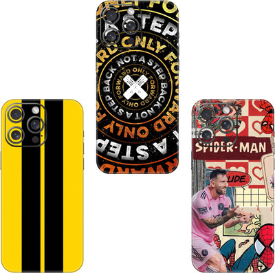 wrap craft APPLE IPHONE XR COMBO (PACK OF 3) Premium Vinyl BACK Mobile Skin(Multicolor)