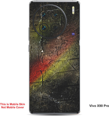 VYBE The Smart Choice Vivo X90 Pro Abstract Embossed Mobile Skin(Olive green 17)