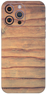 Yuckquee iPhone 14 Pro Max Mobile Skin for Back & Camera Protective - D181 Mobile Skin(Wooden-181)