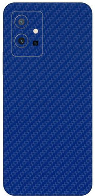 Vcare GadGets Fiber Carbon Blue vivo T1 5G Mobile Skin(Fiber Carbon Blue)