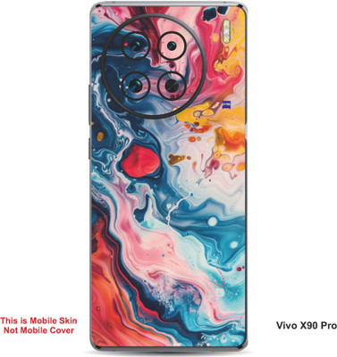 VYBE The Smart Choice Vivo X90 Pro Abstract Embossed Mobile Skin(Amaranth 17)