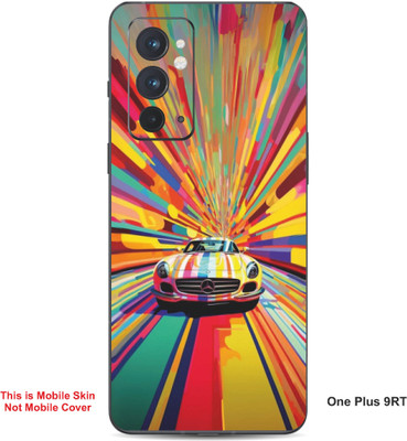 VYBE The Smart Choice One Plus 9RT Abstract Embossed Mobile Skin(Bashful Pink A7)