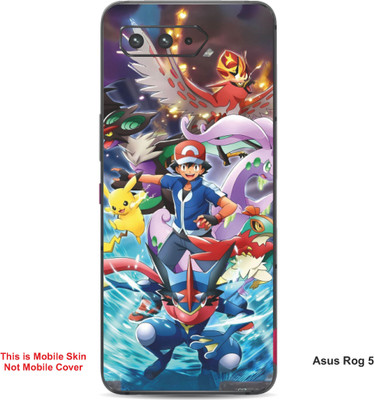 VYBE The Smart Choice Asus Rog 5 Pokemon Embossed Mobile Skin(MultiColour A6)