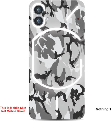 VYBE The Smart Choice Nothing 1 Camouflage Embossed Mobile Skin(Grey Nickel 1)
