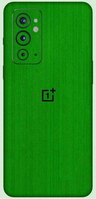 Vcare GadGets One Plus 9 RT 5G Skin Back Side With Camera Protection High Quality Premium Mobile Skin(Green Brushed)