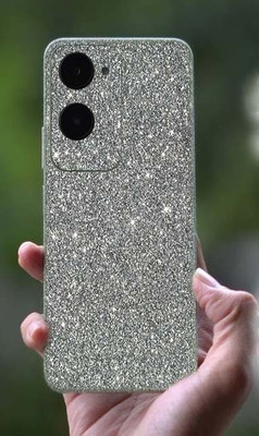 BugguSkin vivo T3 Lite 5G Mobile Skin(Ulltra Super Sparkling Grey Glitter Skin With High Matte Finish., Mobile Skin (Back+Side+Camera))