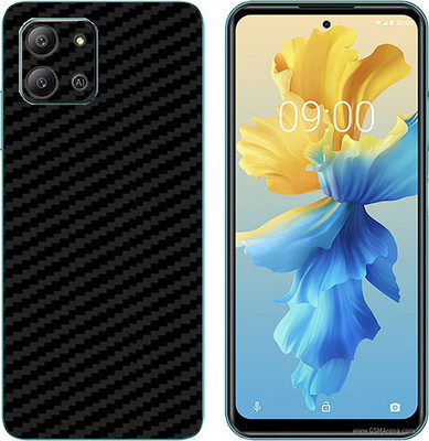 candeal mart Infinix Hot 11 2022 carbon fiber 3D back skin / sticker wrap / Protective film Mobile Skin(Black)
