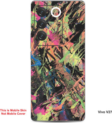 VYBE The Smart Choice Vivo V27 Art Embossed Mobile Skin(Donkey Brown 5)