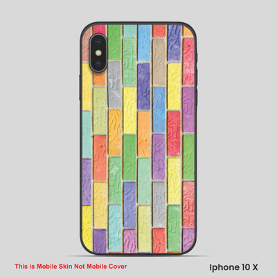 VYBE The Smart Choice iPhone 10X ART Mobile Skin(Multi color SKI D40)