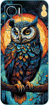 mehra Redmi 11 Prime 5G Mighty OWL Leather Premium Full Back & SideCoverageTheme Mobile Skin(Multicolor)