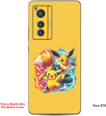VYBE The Smart Choice Vivo X70 Pokemon Embossed Mobile Skin(Sandstorm B10)