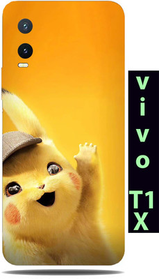 TJ CREATION Vivo T1x Mobile Skin(Ultra Super BABY PIKACHU Skin With High Matte Finish.)