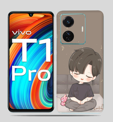 SkinoMania Vivo T1 Pro (5g) Mobile Skin(Bts Cartoon Multicolor Mobile skin)