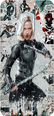 SkinoMania Realme Narzo N63 5G Mobile Skin(Black Widow Comic Multicolor Mobile Skin)