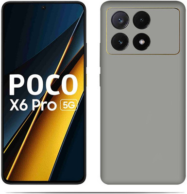 AsSkin Poco X6 Pro 5G., Mobile Skin(Ultra Super Gray Skin With HiighQuality Matte Finish.)