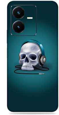 SkinoMania Vivo Y22 Mobile Skin(Multicolor Skull Music)