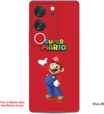 VYBE The Smart Choice Vivo V29 Super Mario Embossed Mobile Skin(Engine Red B6)