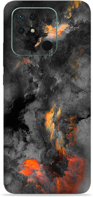 SkinoMania Redmi 10c Mobile Skin(Multicolor Black-Clouds)
